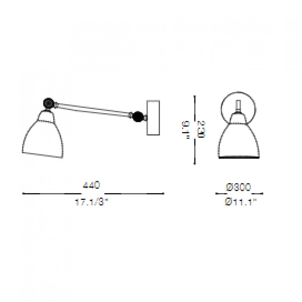 Μεταλλικό Φωτιστικό Απλίκα Με Ρυθμιζόμενο Βραχίωνα Και Εσωτερικό Λευκό Σε Μαύρο Χρώμα 1XE27 NEWTON IDEAL LUX