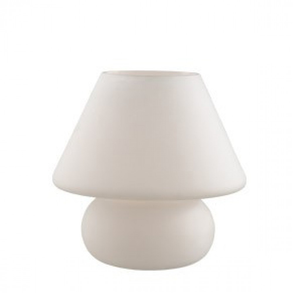 Επιτραπέζιο Φωτιστικό Με Κάλυμμα Σε Φυσητό Λευκό Ø225 1XE27 PRATO BIG IDEAL LUX