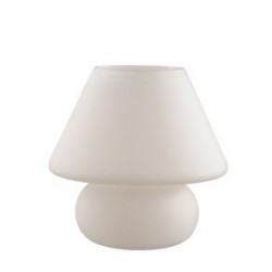 Επιτραπέζιο Φωτιστικό Με Κάλυμμα Σε Φυσητό Λευκό Ø225 1XE27 PRATO BIG IDEAL LUX