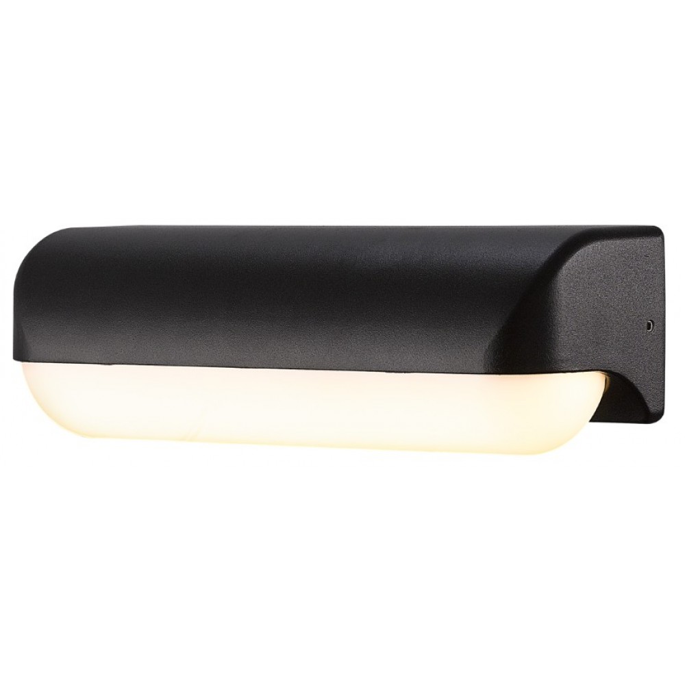 Led Απλίκα Επίτοιχη UP 8W 230V IP65 Θερμό Σε Γκρι Σκούρο Με Οπαλ PC Κάλυμμα Led Id