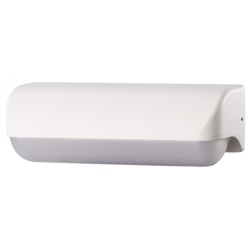 Led Απλίκα Επίτοιχη UP 8W 230V IP65 Θερμό Σε Λευκό Ματ Με Οπαλ PC Κάλυμμα Led Id