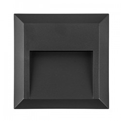 Led SLIM Επίτοιχο 1,5W 230V IP65 Θερμό Λευκό Γκρι Σκούρο Led Id