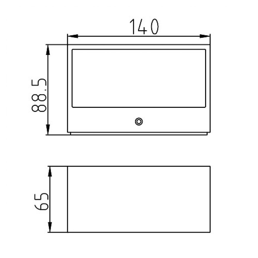 LED Επίτοιχο Φωτιστικό Από Χυτό Αλουμίνιο 11W Με Σφυρήλατο Γυαλί Διαχύτη IP54 GEMINI LUTEC