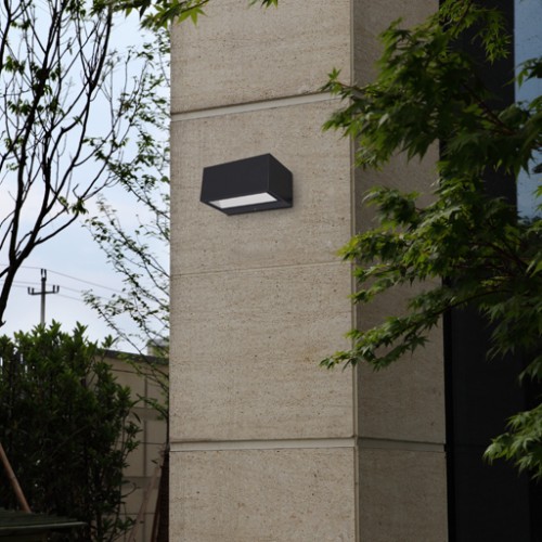 LED Επίτοιχο Φωτιστικό Από Χυτό Αλουμίνιο 20W Με Σφυρήλατο Γυαλί Διάχυτη IP54 GEMINI LUTEC