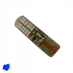 Λαμπτήρας T10 24 SMD Σιλικόνης Μπλε Strobe Globostar