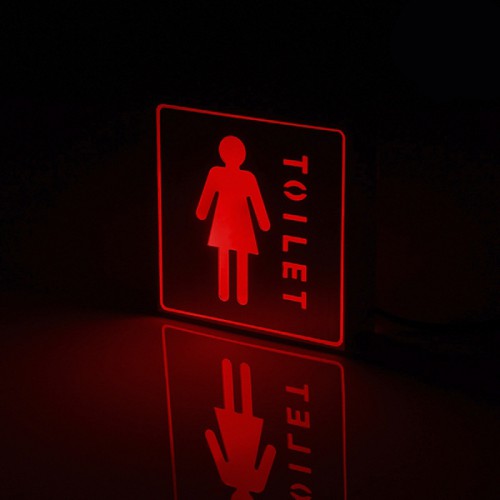 Φωτιστικό LED Σήμανσης Αλουμινίου WC WOMEN GLOBO STAR