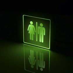 Φωτιστικό LED Σήμανσης Αλουμινίου WC GLOBO STAR