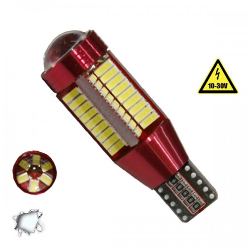 Λαμπτήρας LED T10 Can Bus με 78 SMD 4014 10-30V 6000K GloboStar