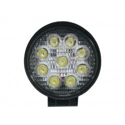 Προβολέας LED Εργασίας Round 27 Watt 10-30v Ψυχρό Λευκό