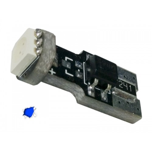 Λαμπτήρας T10 Can Bus με 1 SMD 5050 Μπλέ