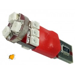Λαμπτήρας T10 Can Bus με 9 SMD 1210 Πορτοκαλί