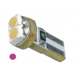 Λαμπτήρας Τ5 με 2 SMD 1210 Φούξια