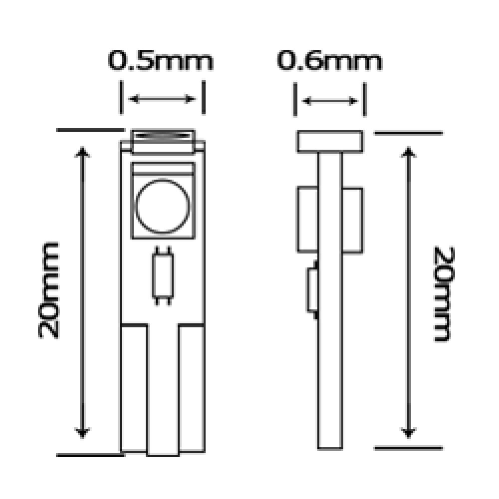Λαμπτήρας Τ5 με 3 SMD 1210 Πράσινο