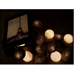 Έτοιμη Διακοσμητική Γιρλάντα Beelights Με Φωτάκια Σε Χρωματισμούς Shades of Gray DIMMABLE