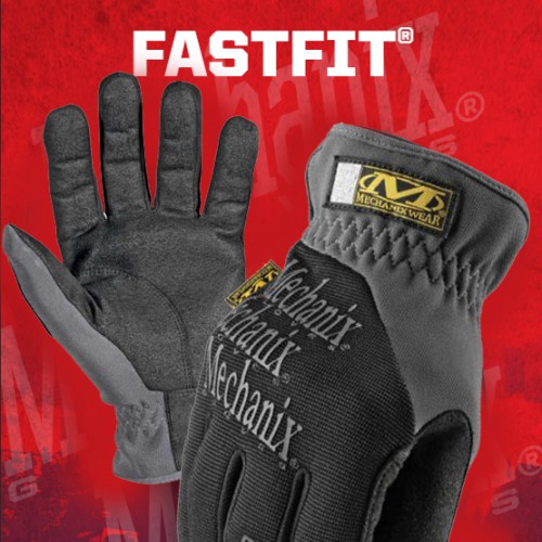 Γάντια Επαγγελματική Σειρά USA FastFit Black MECHANIX