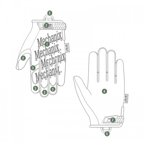 Γάντια Επαγγελματική Σειρά USA The Original Coyote MECHANIX