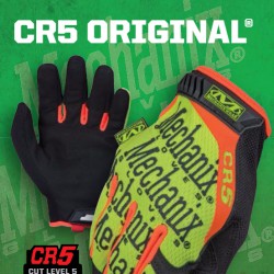 Γάντια Επαγγελματική Σειρά USA The Original CR5 Hi-Viz Yellow Size-LG MECHANIX