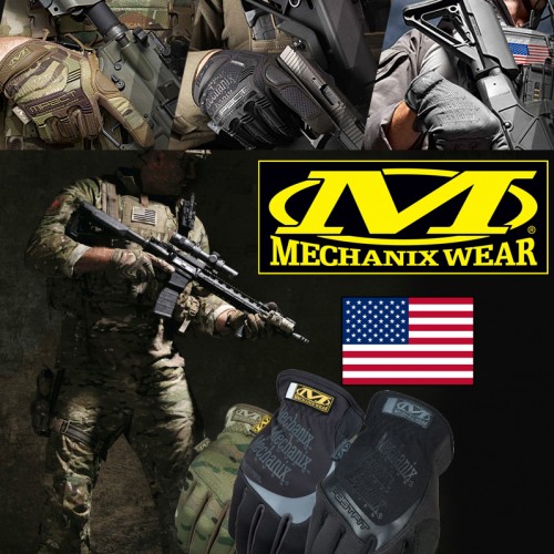 Γάντια Επαγγελματική Σειρά USA FastFit Black MECHANIX