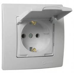 Χωνευτή Πρίζα Σούκο Βακελίτου Με Καπάκι Lillium Σε Περλέ Ματ Χρώμα Makel