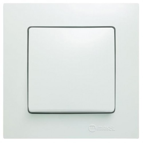 Χωνευτός Διακόπτης Απλός Lillium Σε Διάφορα Χρώματα Makel