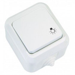 Εξωτερικό Μπουτόν Επιφανείας Σε Λευκό 240V/10W IP44 Makel