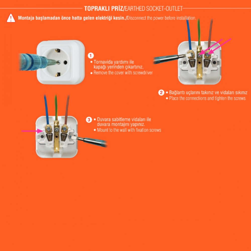 Εξωτερική Πρίζα Σούκο Σε Λευκό 240V/16W IP20 Makel