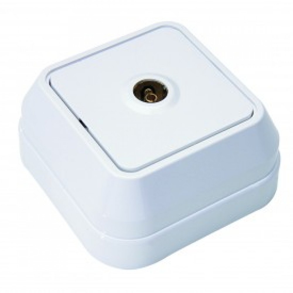 Εξωτερική Πρίζα TV Τερματική 15 dB Θηλυκό Σε Λευκό IP20 Makel