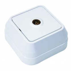 VVB-92 Πρίζα Σούκο Καπάκι Με Βίδα Σε Λευκό 240V/16Α IP44 Makel