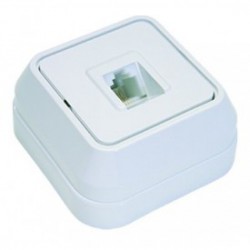 Εξωτερική Πρίζα Τηλεφώνου Σε Λευκό IP20 Makel