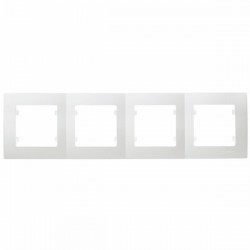 Τετραπλό Πλαίσιο Οριζόντιο Λευκό Lillium Natural Kare Makel