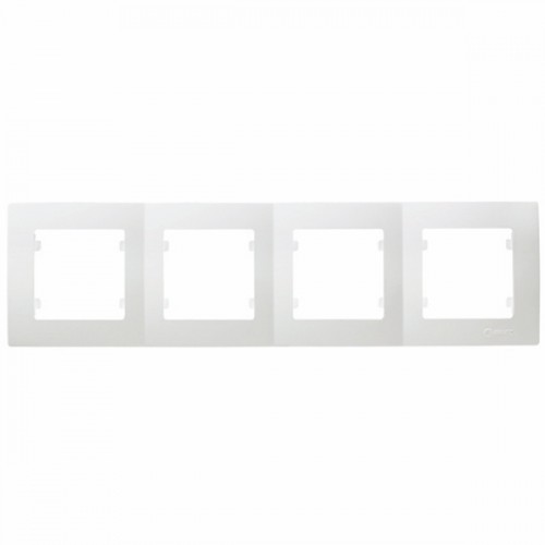 Τετραπλό Πλαίσιο Οριζόντιο Λευκό Lillium Natural Kare Makel