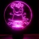 LED Φωτιστικό Χαραγμένο Plexiglass Με Σχέδιο Peppa Pig Με Διακόπτη ON/OFF AlphaLed