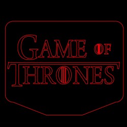 LED Φωτιστικό Χαραγμένο Plexiglass Με Σχέδιο Game Of Thrones Με Διακόπτη ON/OFF Plexi