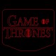 LED Φωτιστικό Χαραγμένο Plexiglass Με Σχέδιο Game Of Thrones Με Διακόπτη ON/OFF Plexi
