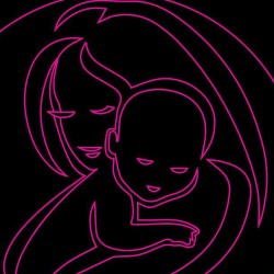 LED Φωτιστικό Χαραγμένο Plexiglass Με Σχέδιο Μητρική Αγκαλιά Με Διακόπτη ON/OFF Plexi