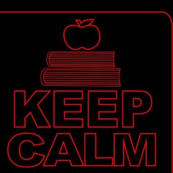 LED Φωτιστικό Χαραγμένο Plexiglass Με Σχέδιο Keep Calm And Teach On Με Διακόπτη ON/OFF Plexi