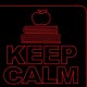 LED Φωτιστικό Χαραγμένο Plexiglass Με Σχέδιο Keep Calm And Teach On Με Διακόπτη ON/OFF Plexi