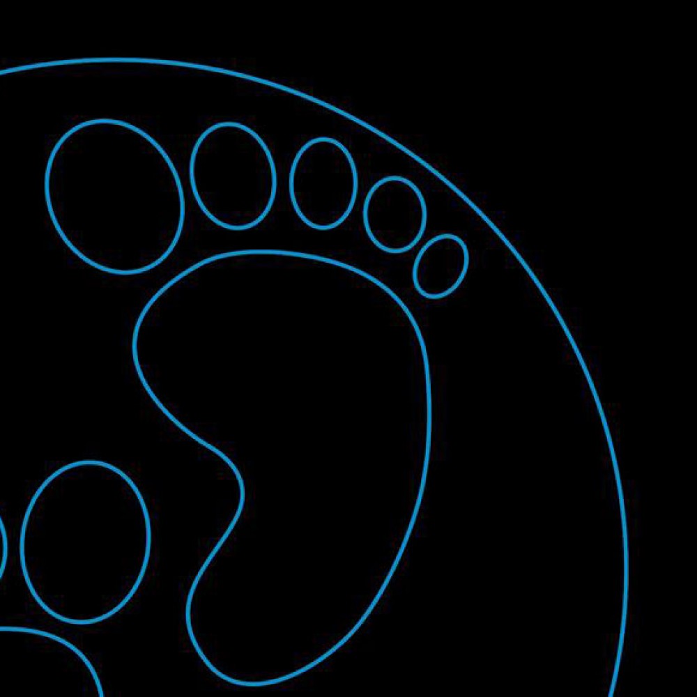 LED Φωτιστικό Χαραγμένο Plexiglass Με Σχέδιο Πατουσάκια Μωρού Με Διακόπτη ON/OFF Plexi