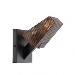 Μεταλλική Απλίκα Σε Χάλκινο Και Μαύρο Χρώμα 1xE27 ACA