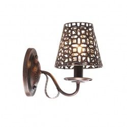 Μεταλλική Απλίκα Σε Μαύρο Με Χάλκινο Χρώμα 1xE14 ACA