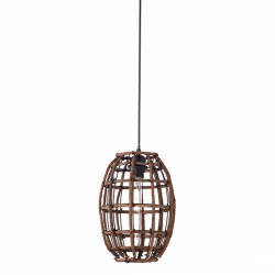 Κρεμαστό Φωτιστικό Από Ξύλο Και Μέταλλο Ø230 1xE27 ACA