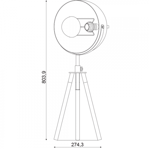 Μεταλλικό Επιτραπέζιο Φωτιστικό E27 Σε Μαύρο & Χρυσό ΑCA