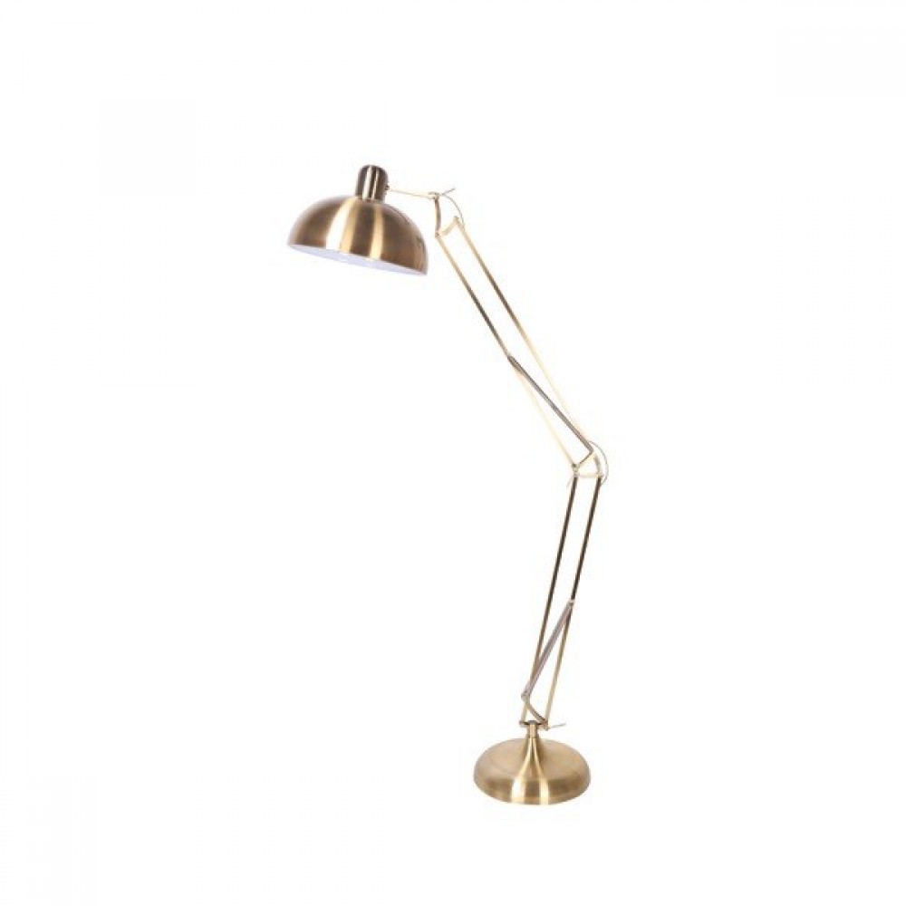 Μεταλλικό Φωτιστικό Δαπέδου E27 380mm Σε Μπρονζέ Χρώμα ΑCA