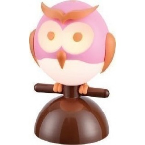 Παιδικό Φωτιστικό Πορτατίφ Ροζ Κουκουβάγια 1xE14 Aca