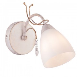 Απλίκα Λευκό Πατίνα Με Χρυσές Λεπτομέρειες & Κρύσταλλα 