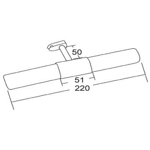 Μεταλλικό Νίκελ Φωτιστικό Τοίχου Καθρέφτη Με Κυλινδρικό Γυαλί ACA