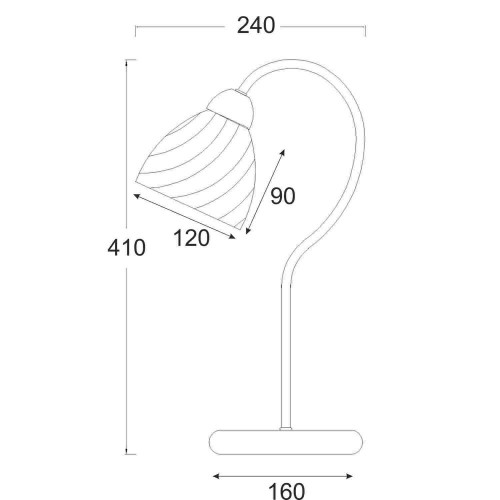 Φωτιστικό Επιτραπέζιο Με Λευκό Γυαλί Αμμοβολής Σε 2 Χρώματα & Ντουί Ε14 Aca