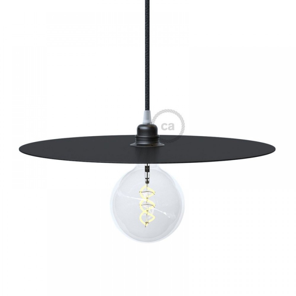 Ντουί Μεταλλικό Exclusive E27 Ανθρακί ΜΑΤ Με Δύο Ροδέλες, 100% Made in Italy Creative Cables