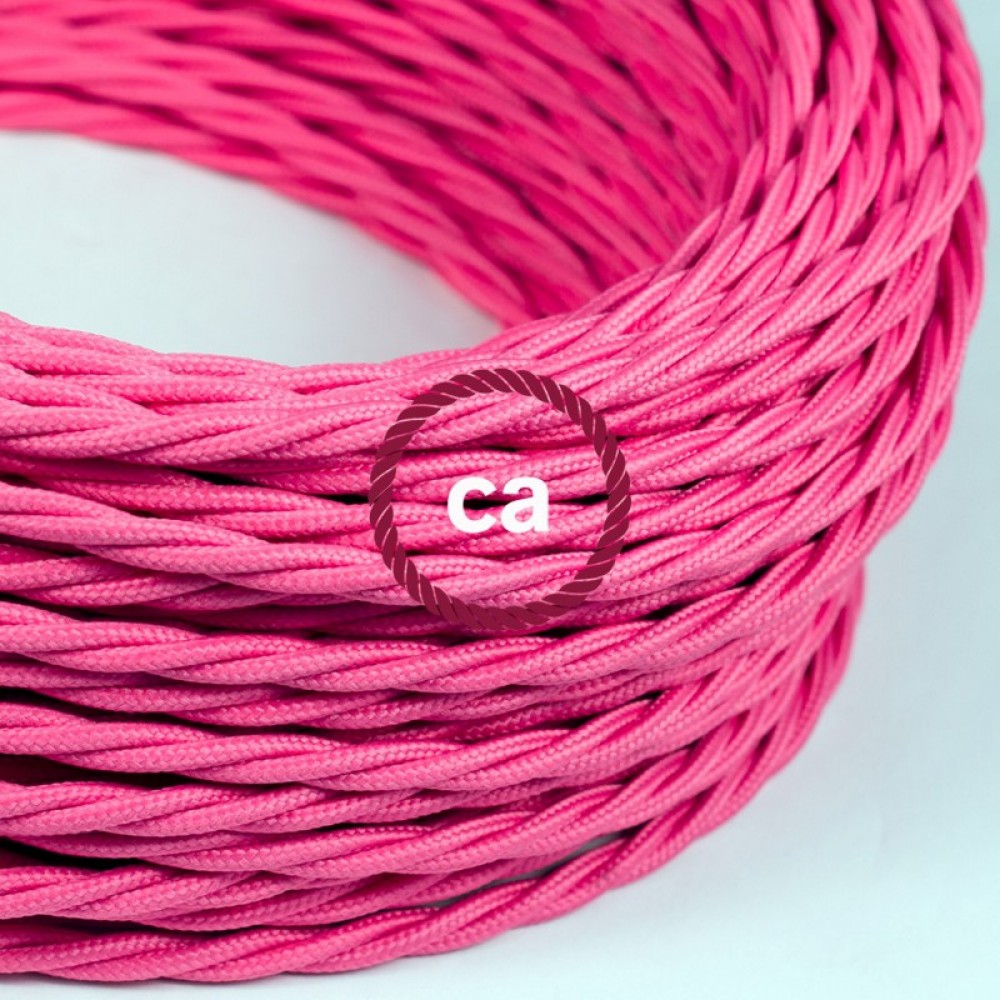 Στριφτό Υφασμάτινο Καλώδιο TM08 - Φούξια Creative Cables