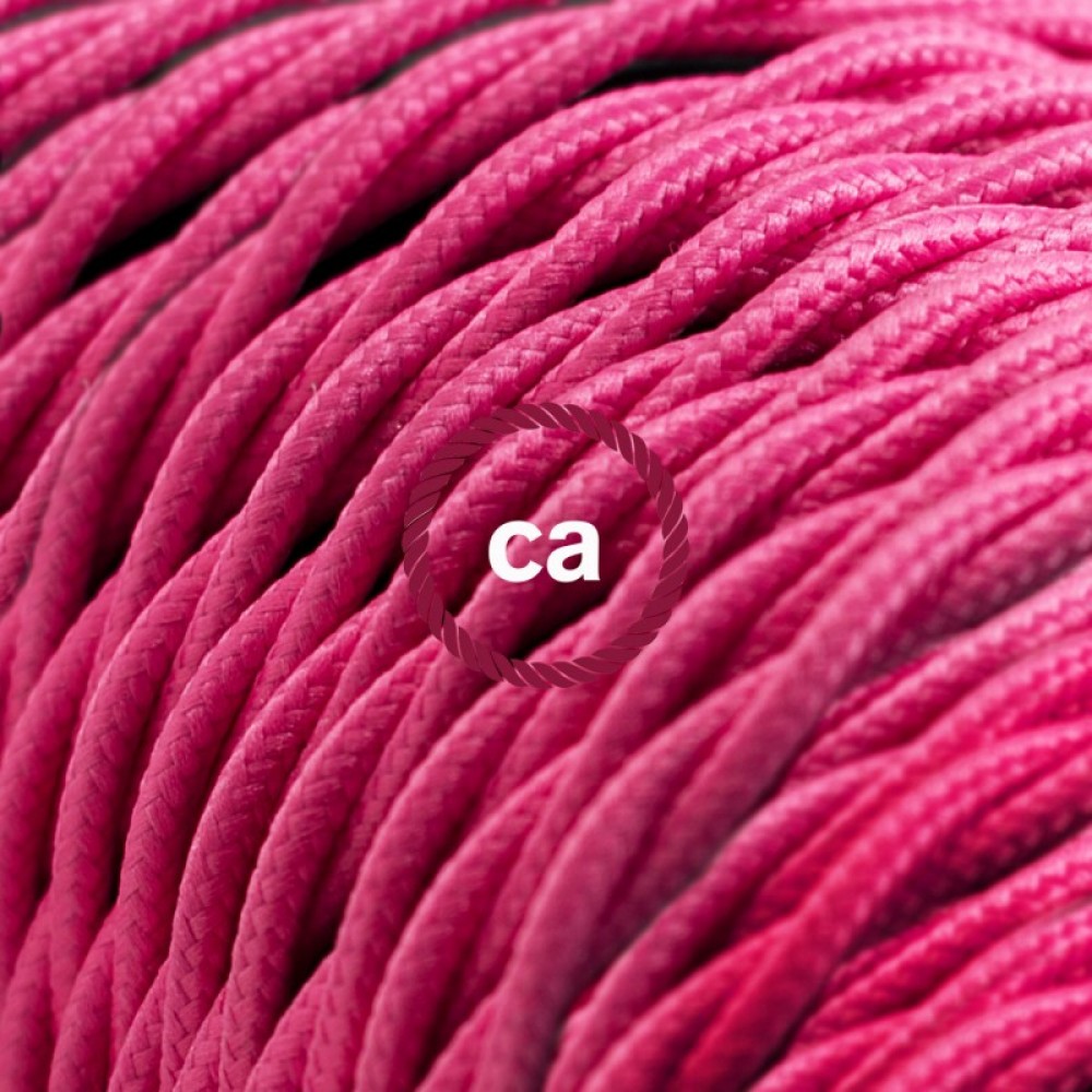 Στριφτό Υφασμάτινο Καλώδιο TM08 - Φούξια Creative Cables